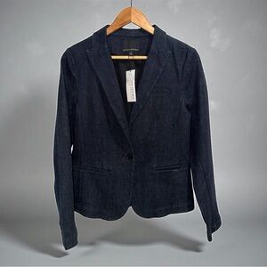 Banana Republic Schoolboy Dark Indigo Denim Cotton Stretch Blazer NWT